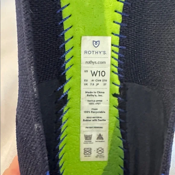 Rothy's Women's Navy Blue Flats - Picture 6 of 6